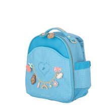 Školské tašky a batohy - Školská taška batoh Backpack Ralphie Vichy Love Blue Jeune Premier ergonomický luxusné prevedenie 31*27 cm_0