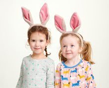 Coiffeuse pour enfants - Bandeau d'oreilles de lapin ThreadBear pour petit lapin de la peluche douce_0