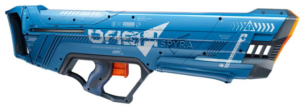 Wasserpistole mit mechanischem Nachladen SpyraDash Blue Spyra mit Füllstandsanzeige und Reichweite von 9 Metern ab 8 Jahren