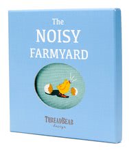 Pre bábätká -  NA PREKLAD - Libro de tela Noisy Farmyard Rag Book ThreadBear Con 12 mascotas domésticas al 100% de algodón suave en un paquete de regalo desde 0 meses._0