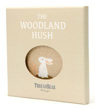 Jucării deasupra pătuțului - Carte textilă Woodland Hush Rag Book Threadbear cu 12 animale din pădure din bumbac 100% fin 17*17 cm în ambalaj cadou_0