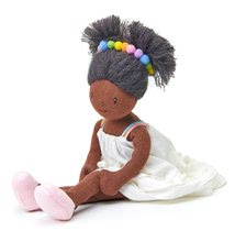Krpene lutke - Krpena lutka Esme Rag Doll Threadbear 35 cm od nježnog i mekog pamuka crne kose_0