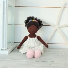 Krpene lutke - Krpena lutka Esme Rag Doll Threadbear 35 cm od nježnog i mekog pamuka crne kose_2