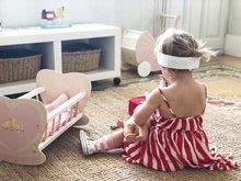 Drevené domčeky pre bábiky - Drevená kolíska Sweetiepie Dolly Cot Tender Leaf Toys pre 36 cm bábiku s textilnou podložkou_2