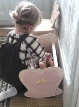 Drewniane domki dla lalek - Drewniana kołyska Sweetiepie Dolly Cot Tender Leaf Toys dla 36 cm lalki z tekstylnym materacykiem_3