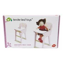 Dřevěné domky pro panenky - Dřevěná jídelní židle Sweetiepie Dolly Chair Tender Leaf Toys pro panenku 36 cm_2