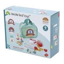 Jocuri din lemn pentru profesii - Geantă medicală Medical Bag Tender Leaf Toys cu instrument medical din lemn cu 9 părți_2