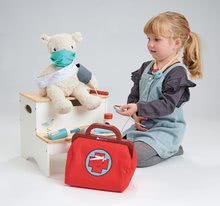Holzspiele für Berufe - Medizinische kleine Tasche aus Holz Doctor's Bag Tender Leaf Toys mit den medizinischen Hilfsmitteln, Maske und Pflastern_1