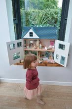 Dřevěné domky pro panenky - Dřevěný domeček pro panenku Dovetail House Tender Leaf Toys ultra stylový se 6 pokoji a parketami bez nábytku a postaviček_4