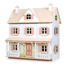 Lesene hišice za figurice - Lesena hišica za figurice Humming Bird House Tender Leaf Toys eksotična kolonialni stil s 4 sobami_3