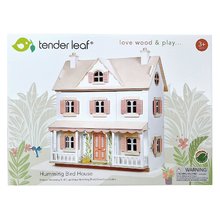 Lesene hišice za figurice - Lesena hišica za figurice Humming Bird House Tender Leaf Toys eksotična kolonialni stil s 4 sobami_4