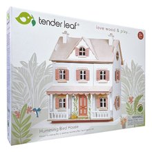 Lesene hišice za figurice - Lesena hišica za figurice Humming Bird House Tender Leaf Toys eksotična kolonialni stil s 4 sobami_5