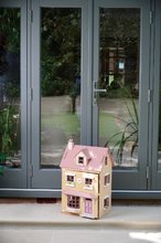 Drevené domčeky pre bábiky - Drevený mestský domček pre bábiku Foxtail Villa Tender Leaf Toys ružový 12 dielov s nábytkom výška 71 cm_7