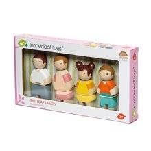 Maisons de poupées en bois - Les figurines en bois de la famille The Leaf Family Tender Leaf Toys maman, père et 2 enfants_1