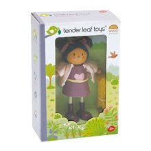 Case in legno per bambole - Figurina in legno con gattino Ayana Tender Leaf Toys in cappotto rosa_2