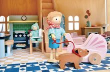 Drevené domčeky pre bábiky - Drevená izba pre bábätko Dovetail Nursery Set Tender Leaf Toys s postavičkou v dupačkách_1
