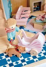 Drevené domčeky pre bábiky - Drevená izba pre bábätko Dovetail Nursery Set Tender Leaf Toys s postavičkou v dupačkách_0