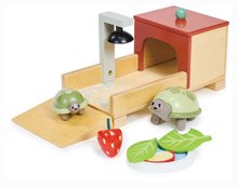 Lesene hišice za figurice - Lesena hišica za želvice Tortoise Pet Set Tender Leaf Toys z 2 figuricama in dodatki_1