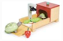 Drewniane domki dla lalek - Domek drewniany dla żółwi Tortoise Pet Set Tender Leaf Toys z 2 figurkami i akcesoriami_0