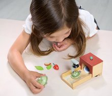 Căsuțe pentru păpuși din lemn - Căsuță din lemn pentru broaște țestoase Tortoise Pet Set Tender Leaf Toys cu 2 figurine și accesorii de la 3 ani_3