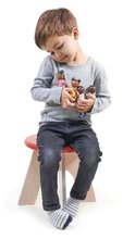 Case in legno per bambole - Famiglia multiculturale in legno Humming Bird Doll Family Tender Leaf Toys 4 figurine con arti mobili TL8191_1