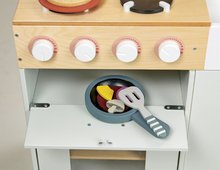 Bucătării de jucărie din lemn - Bucătărie din lemn cu cuptor pentru pizza La Fiamma Grand Kitchen Tender Leaf Toys cu accesorii și un ghișeu extins 101 cm înălțime_2