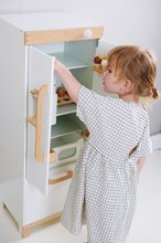 Spielküchen aus Holz - Kühlschrank aus Holz mit Eisspender Refridgerator Tender Leaf Toys 14 Zubehör_3