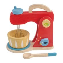 Bucătării de jucărie din lemn - Mixer din lemn cu sunet Baker's Mixing Tender Leaf Toys set cu 7 bucăți cu ustensile de bucătărie și prăjituri_0