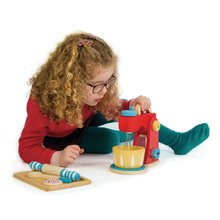 Spielküchen aus Holz - Holzmixer mit Sounds Baker's Mixing Tender Leaf Toys 7-teiliges Set mit Küchegeschirr und Kuchen_2