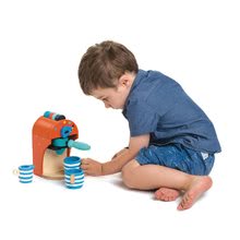Spielküchen aus Holz - Espressomaschine aus Holz Tender Leaf Toys 10-teiliges Set mit 5 Kapseln 2 Tassen und einem Milchbehälter_1
