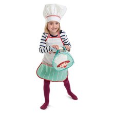Dřevěné kuchyňky - Kuchařská taštička se zástěrou Chef's Bag Tender Leaf Toys 9dílná sada s dřevěnými a textilními doplňky_0