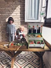 Drewniane sklepy dla dzieci - Sklep z drewna Farmer's Market Stall Tender Leaf Toys 15-częściowy zestaw owoców i warzyw_3