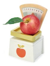 Drevené detské obchodíky - Drevená váha Market Scales Tender Leaf Toys na váženie potravín_2
