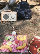 Bucătării de jucărie din lemn - Set din lemn pentru excursie Little Bear's Picnic Tender Leaf Toys alimente în geantă_1