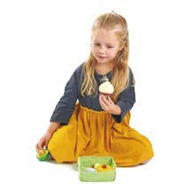 Bucătării de jucărie din lemn - Legume din lemn  Veggie Crate Tender Leaf Toys 6 bucăți în coș din textil_0