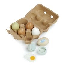 Drevené kuchynky - Drevené vajíčka Wooden Eggs Tender Leaf Toys 6 kusov v krabičke_1