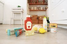 Dřevěné kuchyňky - Dřevěné potraviny Supermarket Grocery Set Tender Leaf Toys potraviny citrony a sardinky_1