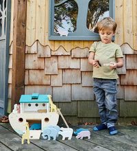 Dřevěné didaktické hračky - Dřevěná Noemova archa se zvířátky Noah's Wooden Ark Tender Leaf Toys 10 párů zvířat_3