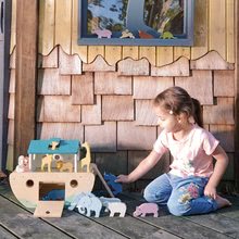 Drevené didaktické hračky - Drevená Noemova archa so zvieratkami Noah's Wooden Ark Tender Leaf Toys 10 párov zvierat_0