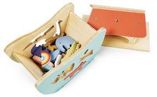 Lesene didaktične igrače - Lesena Noetova barka Little Noah's Ark Tender Leaf Toys in 6 parov živali od 24 mes_1