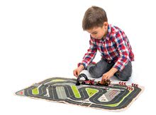 Holzautos - Holz-Rennwagen Formula One Racing Playmat Tender Leaf Toys auf Leinwandschiene und mit Zubehör_1