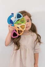 Lernspiele aus Holz - Holzvogel Peacock Colours Tender Leaf Toys mit bunten Federn im Schwanz ab 18 Monaten_2