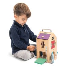 Lernspiele aus Holz - Holz-Haus mit Gespenster Monster Lock Box Tender Leaf Toys 8 Türen mit 8 verschiedenen Schlössern und 2 Gespenstern_1
