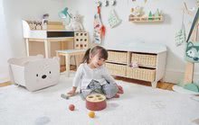 Drewniane zabawki edukacyjne - Drewniana zatyczka Woodpecker Game Tender Leaf Toys Z młotkiem i 4 kulami o średnicy 18 miesięcy_2