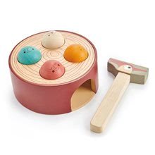 Drevené didaktické hračky -  NA PREKLAD - Juego de tapón de madera Woodpecker de Tender Leaf Toys Con un martillo y 4 bolas de 18 meses_0