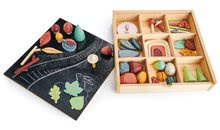 Jucării pentru dezvoltarea abilitătii copiiilor - Colecție din lemn de comori forestiere My Forest Floor Tender Leaf Toys cu pietre frunze și gândaci_2