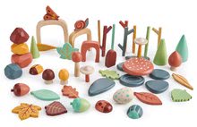 Didaktische Holzspielzeuge - Wald-Schatzsammlung aus Holz Mein Forest Floor Tender Leaf Toys mit Steinen Blättern Käfer_0