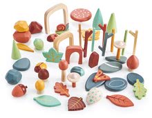 Drevené didaktické hračky - Drevená zbierka lesných pokladov My Forest Floor Tender Leaf Toys s kamienkami listami chrobáčikmi_0