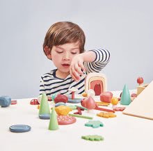 Jucării pentru dezvoltarea abilitătii copiiilor - Colecție din lemn de comori forestiere My Forest Floor Tender Leaf Toys cu pietre frunze și gândaci_4