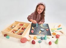Jucării pentru dezvoltarea abilitătii copiiilor - Colecție din lemn de comori forestiere My Forest Floor Tender Leaf Toys cu pietre frunze și gândaci_3